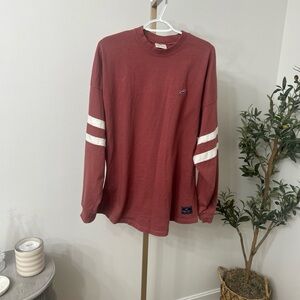 Men's Long Sleeve Shirt with White Stripes